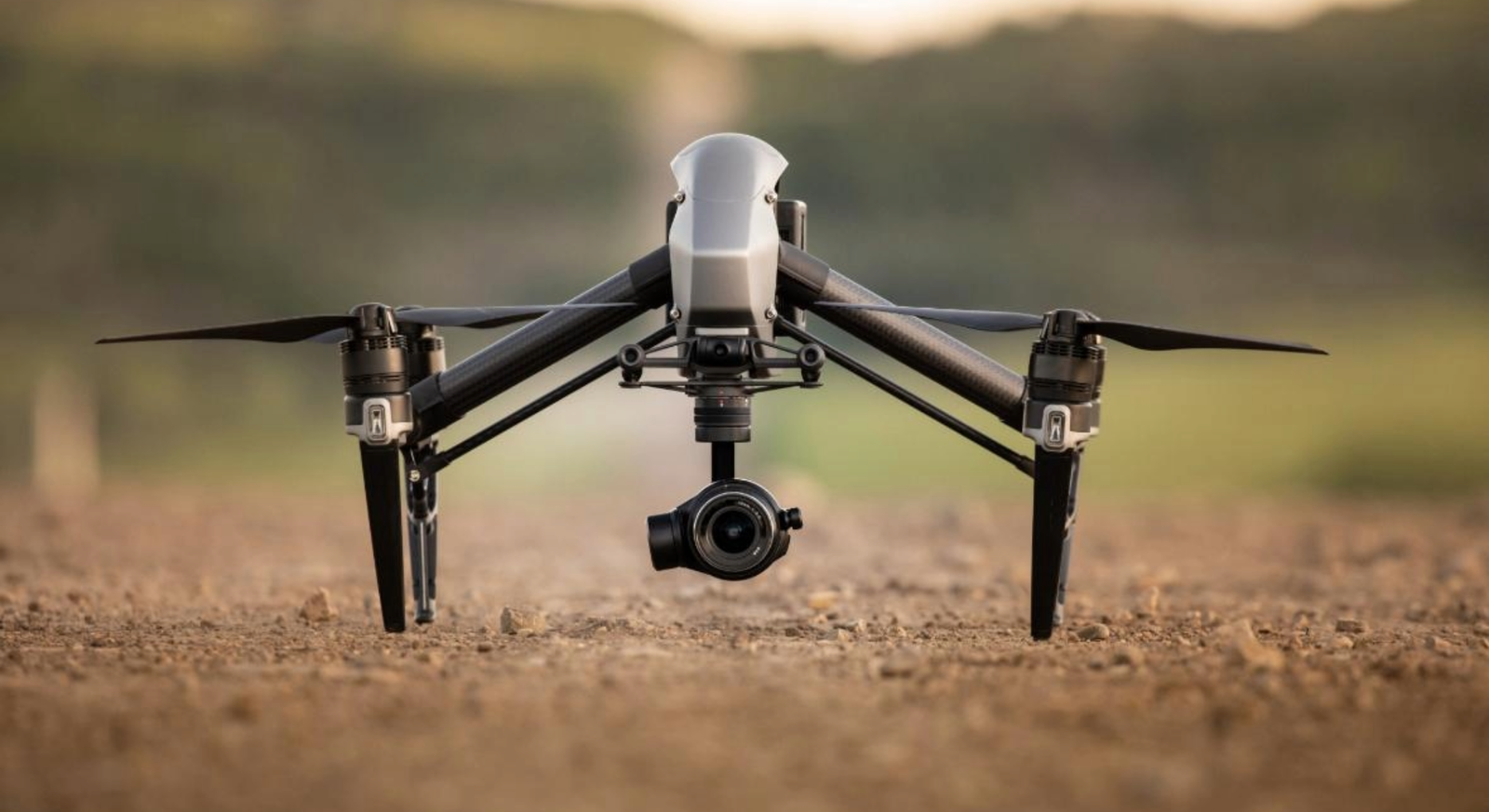 DJI Drone on the ground